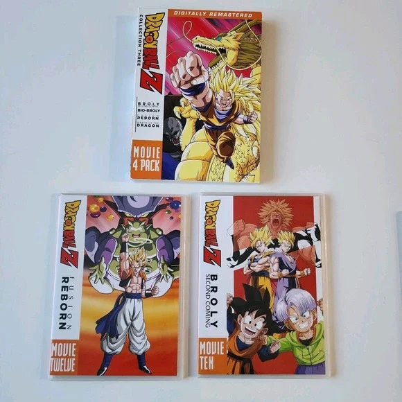 Dragon Ball Movies Collection 1 + 3 DVDs Lord Slug Dead Zone Broly Fusion Reborn - Picture 4 of 12
